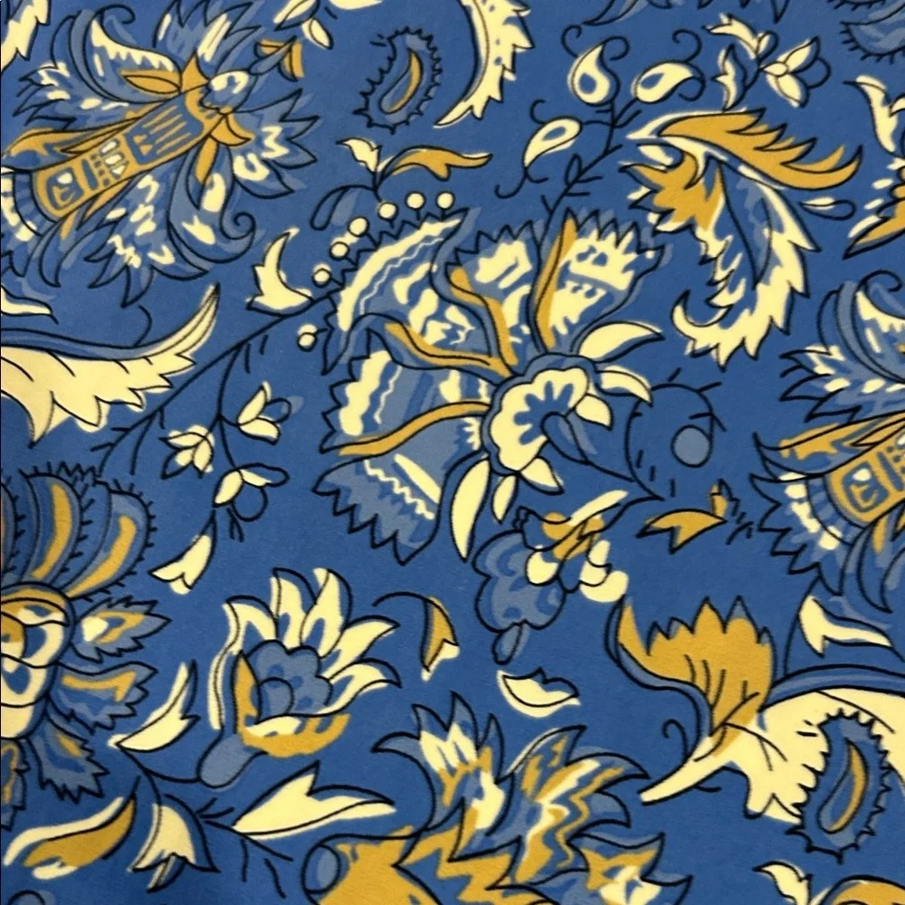 Jude Connally Blue Floral Paisley Sleeveless Shift Dress - Picture 4 of 6
